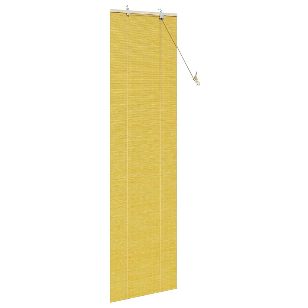Rolgordijn Geel 60 x 220 cm Bamboe