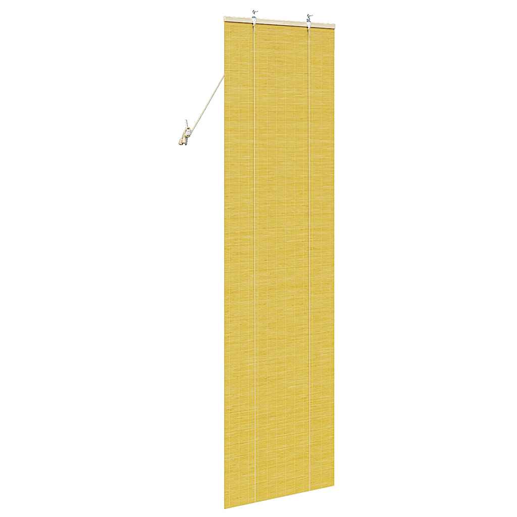 Rolgordijn Geel 60 x 220 cm Bamboe