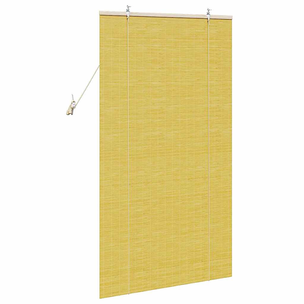 Rolgordijn Geel 80 x 160 cm Bamboe