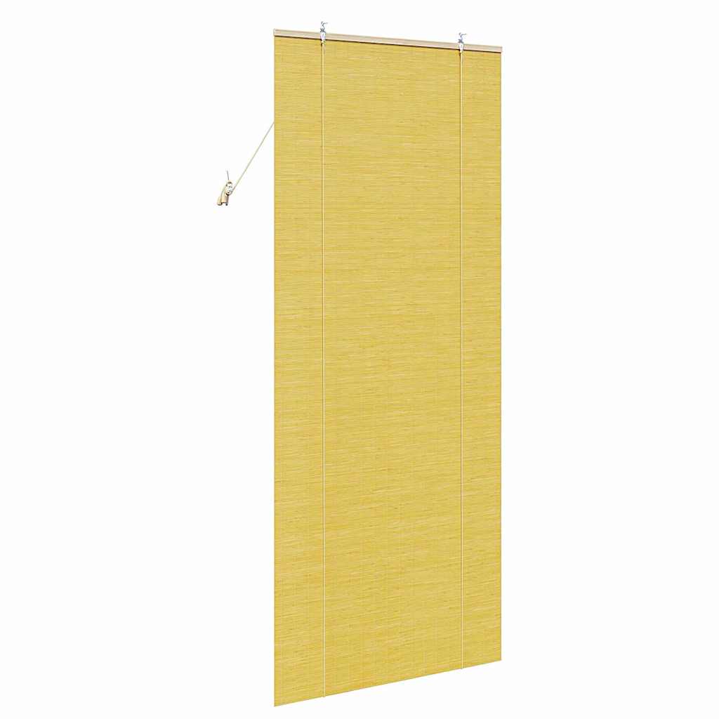 Rolgordijn Geel 80 x 220 cm Bamboe