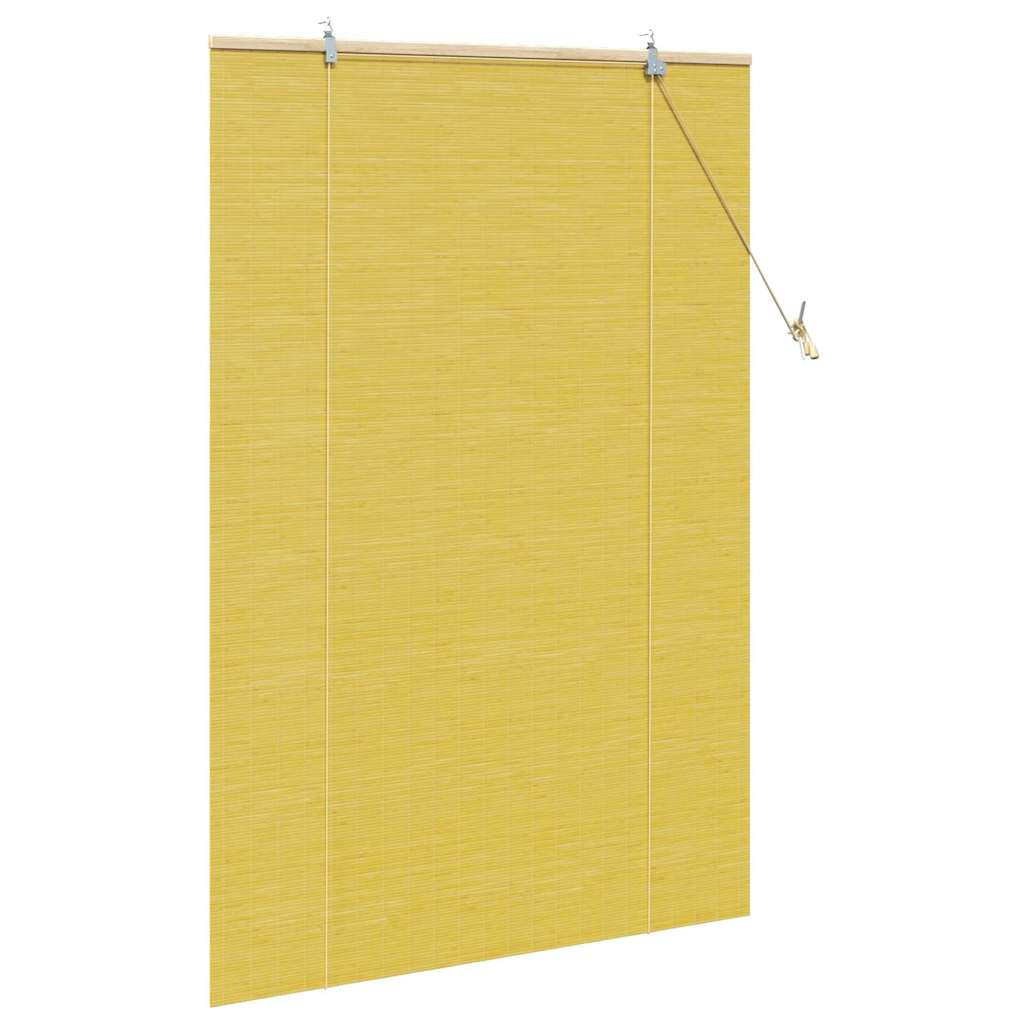 Rolgordijn Geel 110 x 160 cm Bamboe