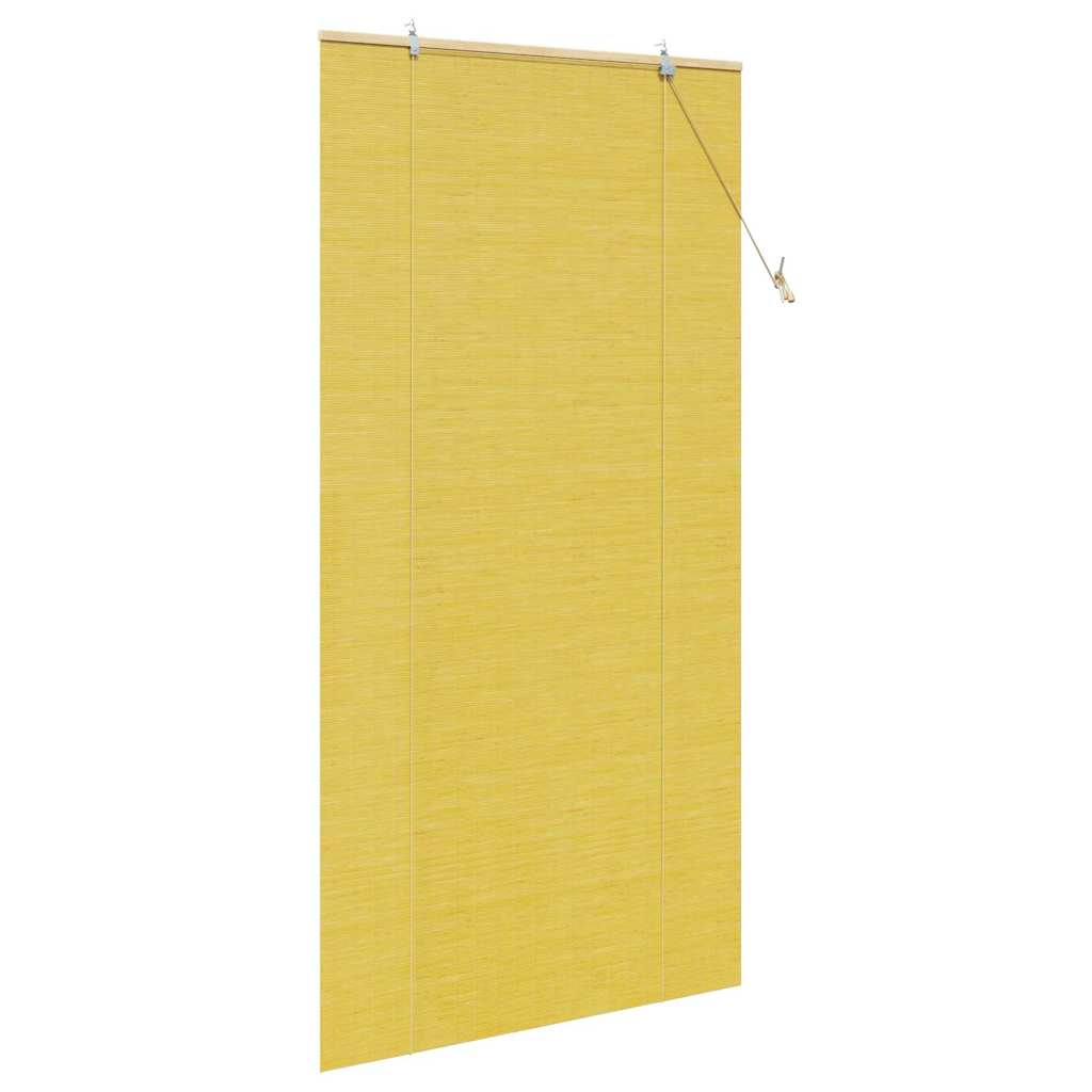 Rolgordijn Geel 120 x 220 cm Bamboe