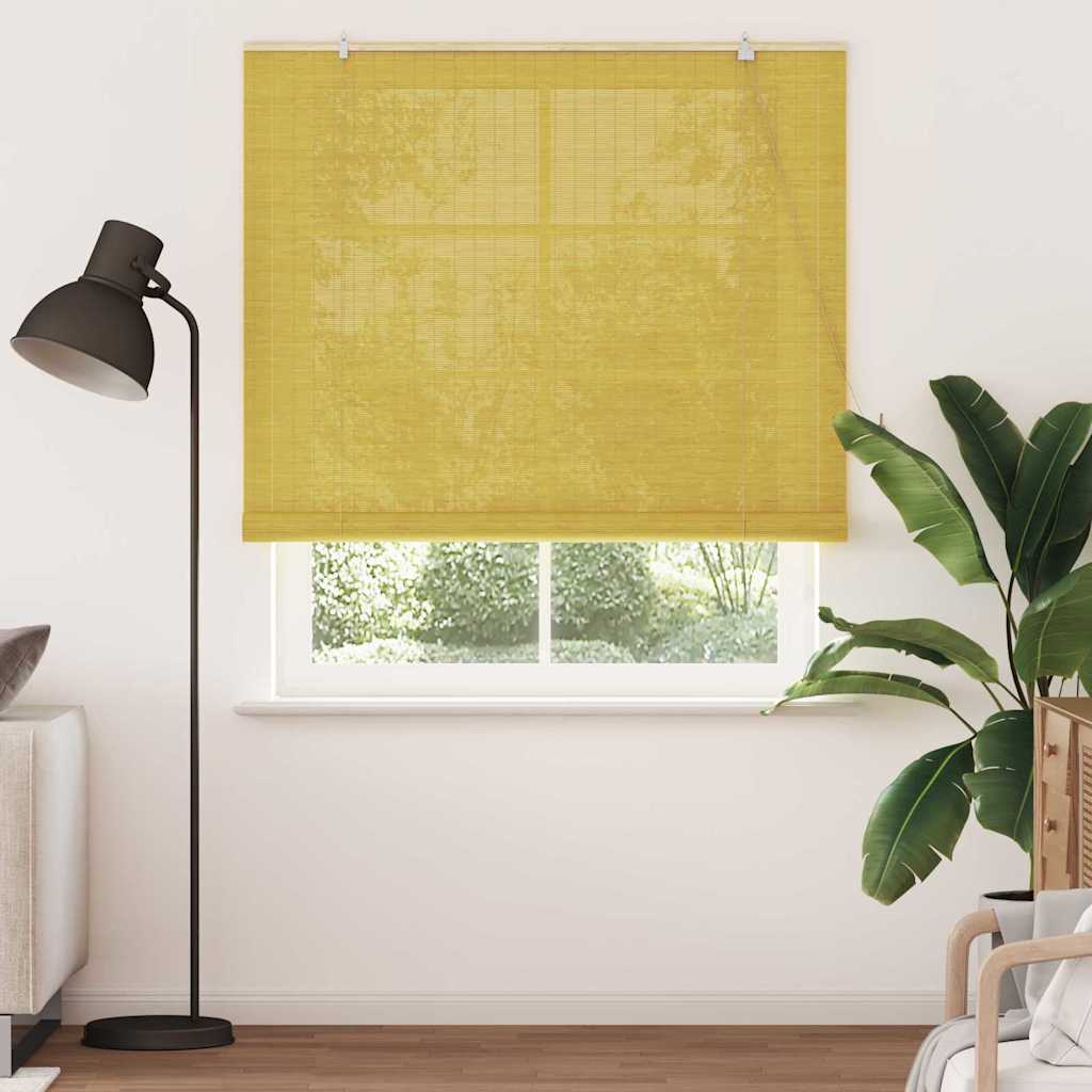 Rolgordijn Geel 150 x 220 cm Bamboe