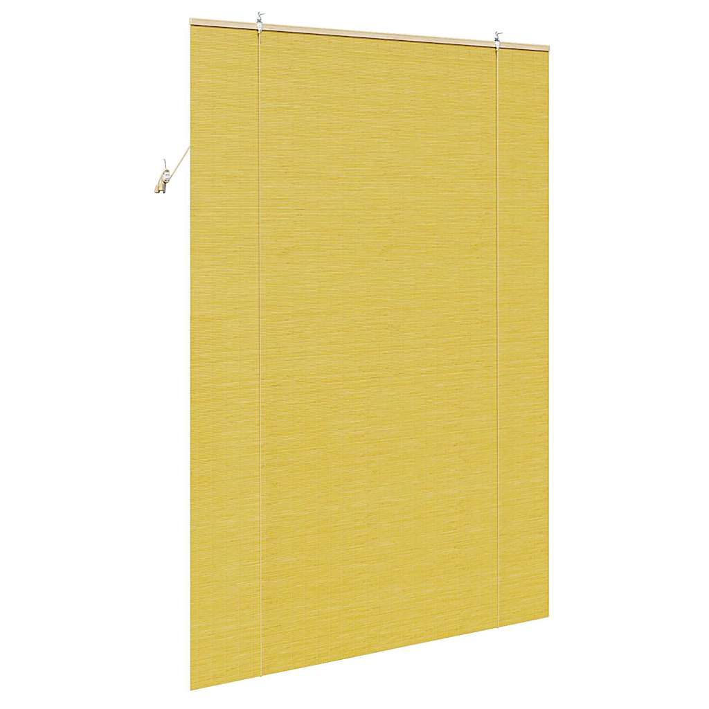 Rolgordijn Geel 150 x 220 cm Bamboe