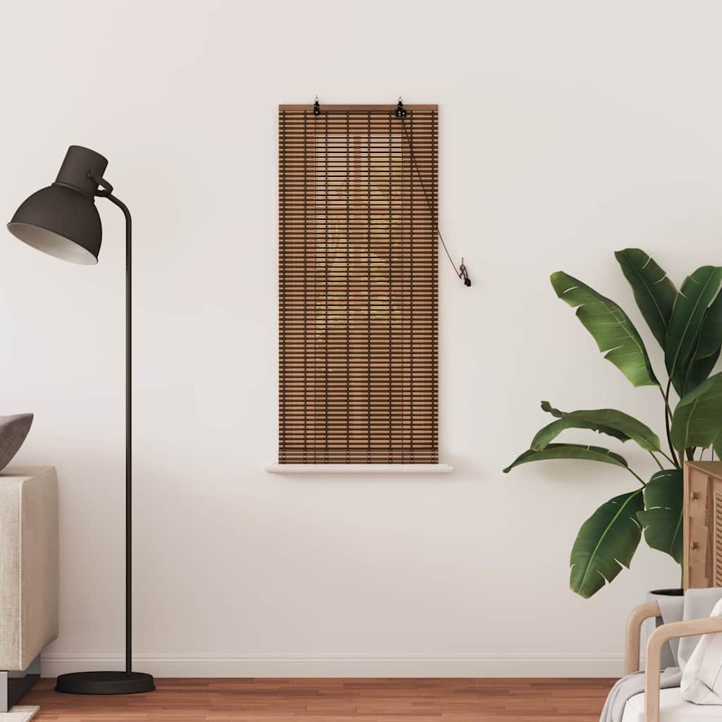 Rolgordijn Bruin 60 x 160 cm Bamboe