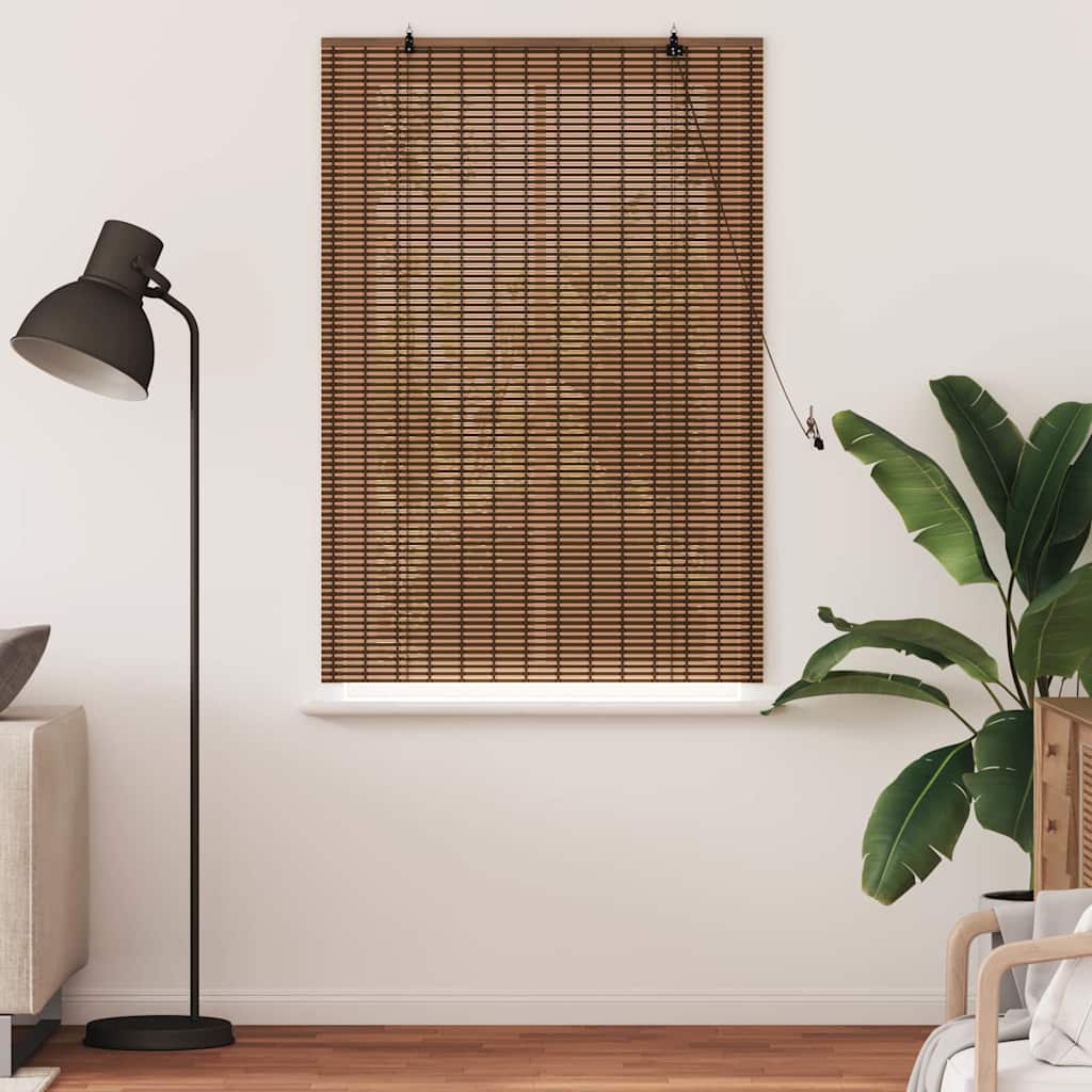 Rolgordijn Bruin 90 x 160 cm Bamboe