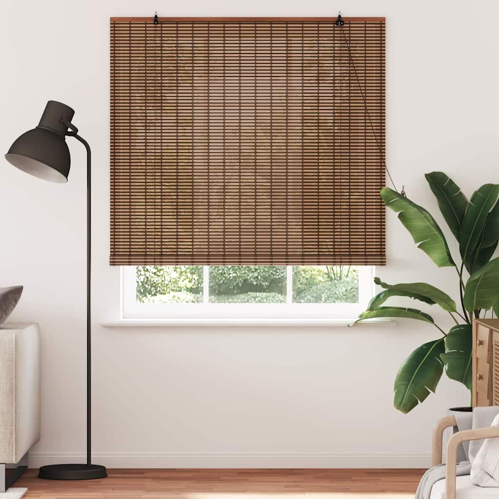 Rolgordijn Bruin 140 x 220 cm Bamboe