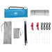 Camping Tent Set 2 st 4-persoons Blauw Taffeta en Stof