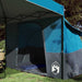 Camping Tent Set 2 st 4-persoons Blauw Taffeta en Stof