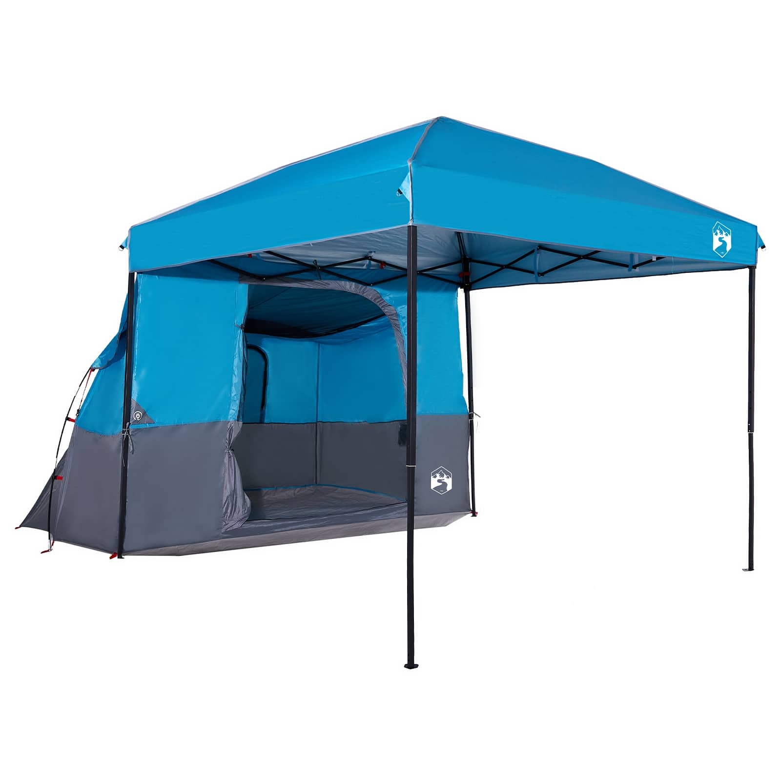 Camping Tent Set 2 st 4-persoons Blauw Taffeta en Stof
