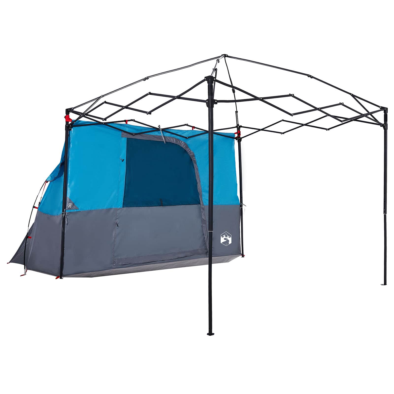 Camping Tent Set 2 st 4-persoons Blauw Taffeta en Stof