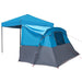 Camping Tent Set 2 st 4-persoons Blauw Taffeta en Stof