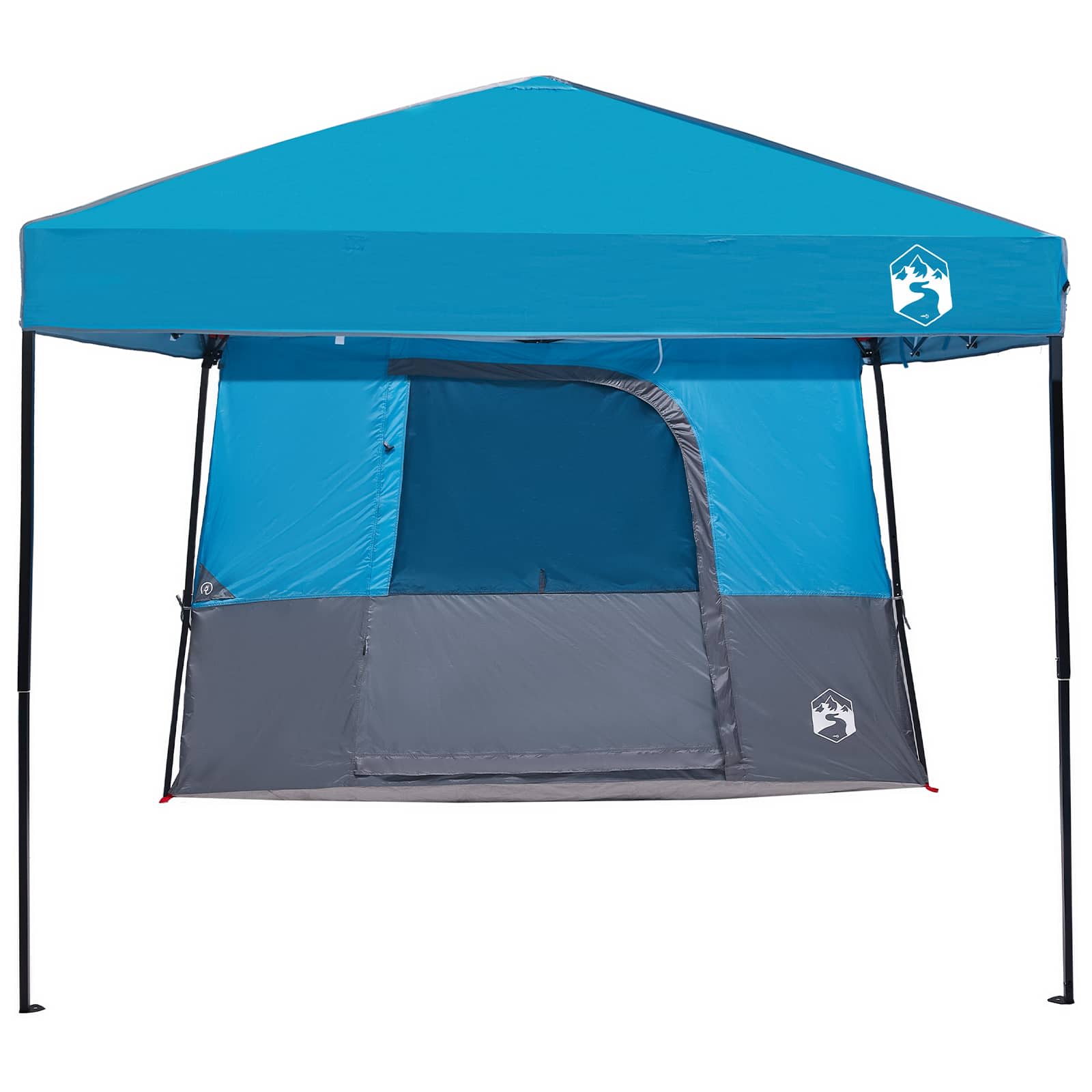 Camping Tent Set 2 st 4-persoons Blauw Taffeta en Stof