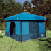 Camping Tent Set 2 st 6-persoons Blauw Taffeta en Stof