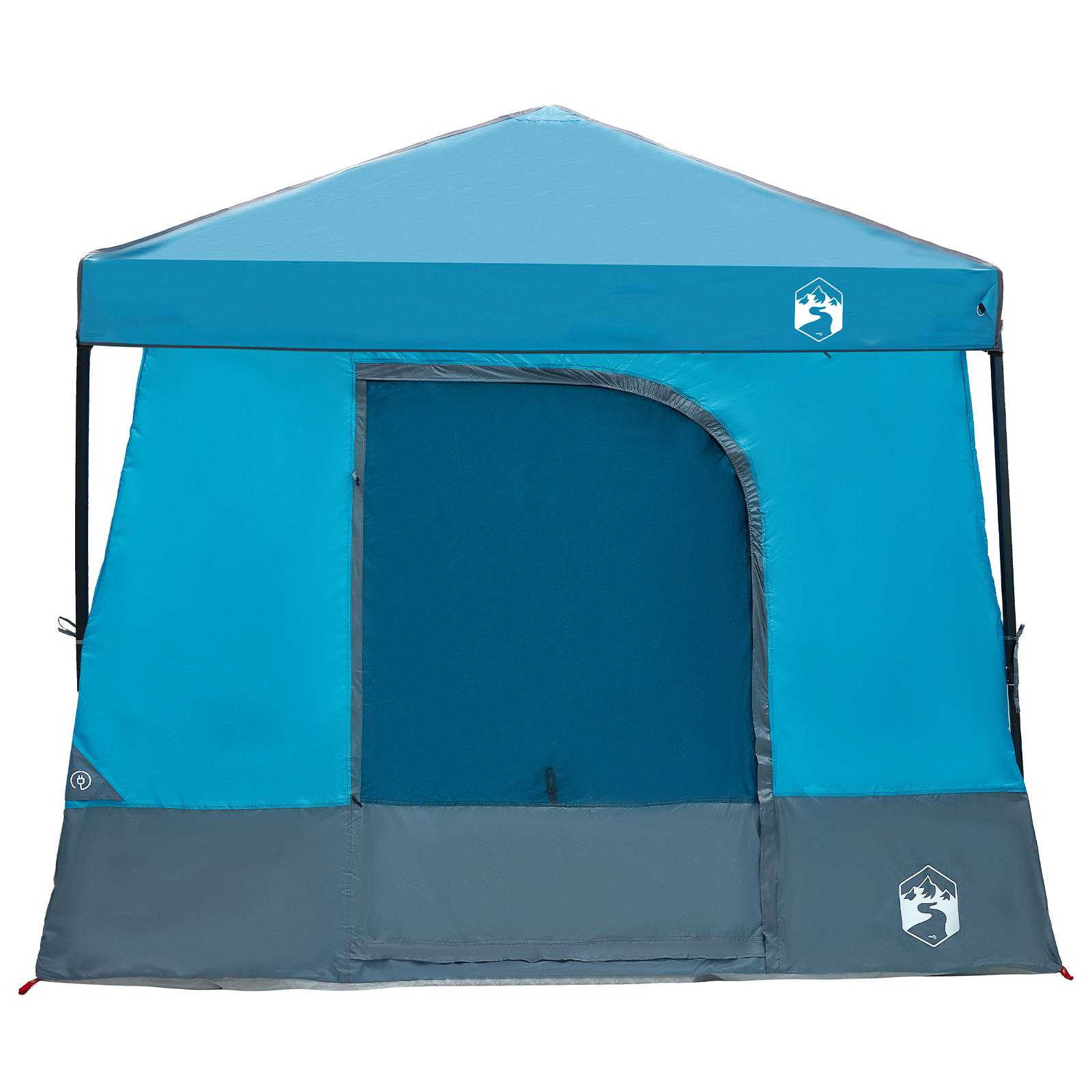 Camping Tent Set 2 st 6-persoons Blauw Taffeta en Stof