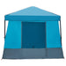 Camping Tent Set 2 st 6-persoons Blauw Taffeta en Stof