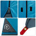 Camping Tent Set 2 st 5-persoons Blauw Taffeta en Stof