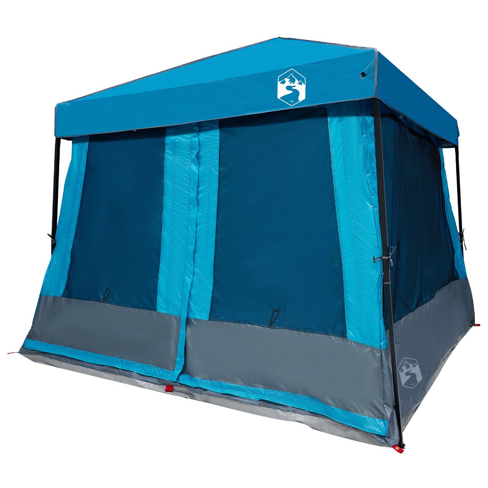 Camping Tent Set 2 st 5-persoons Blauw Taffeta en Stof
