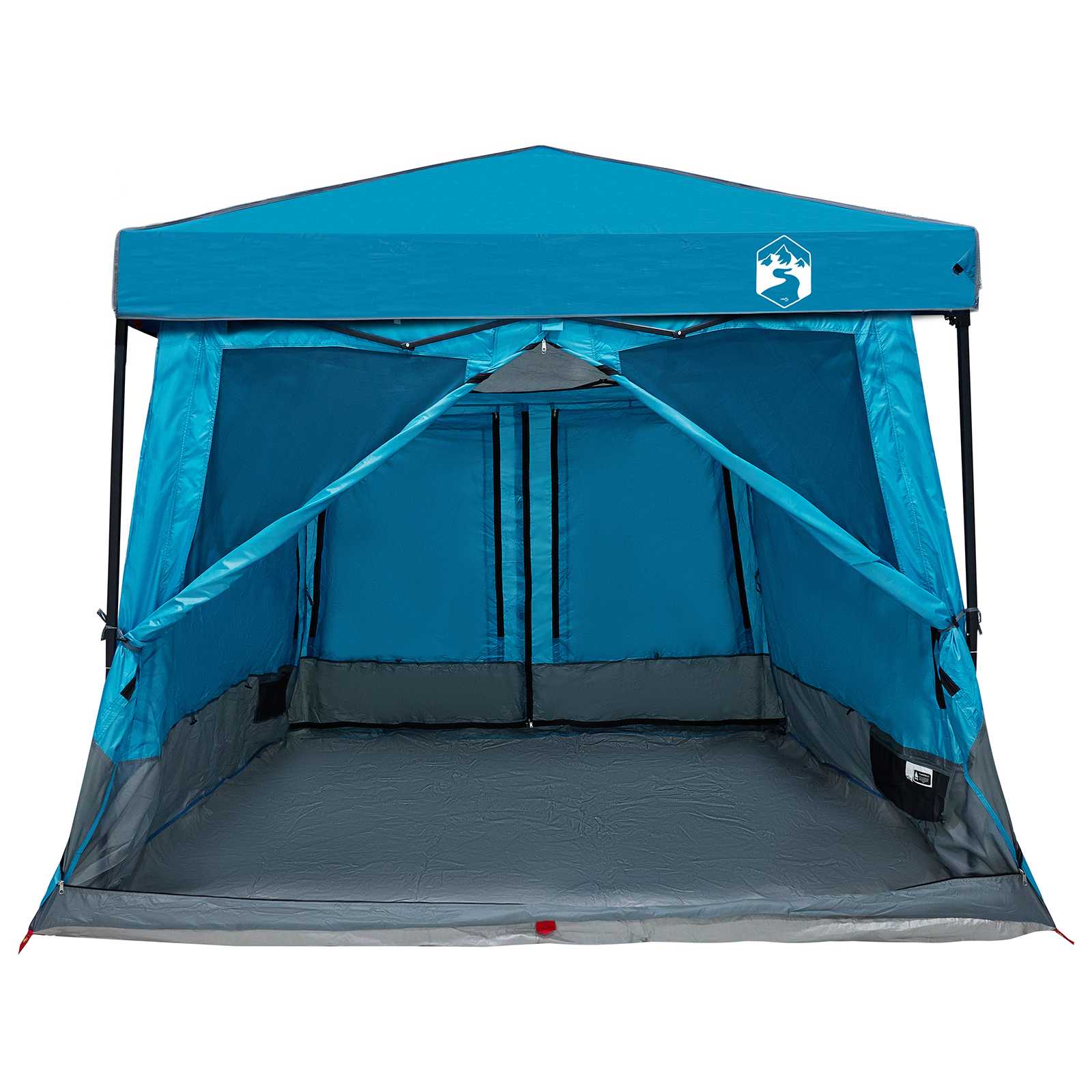 Camping Tent Set 2 st 5-persoons Blauw Taffeta en Stof