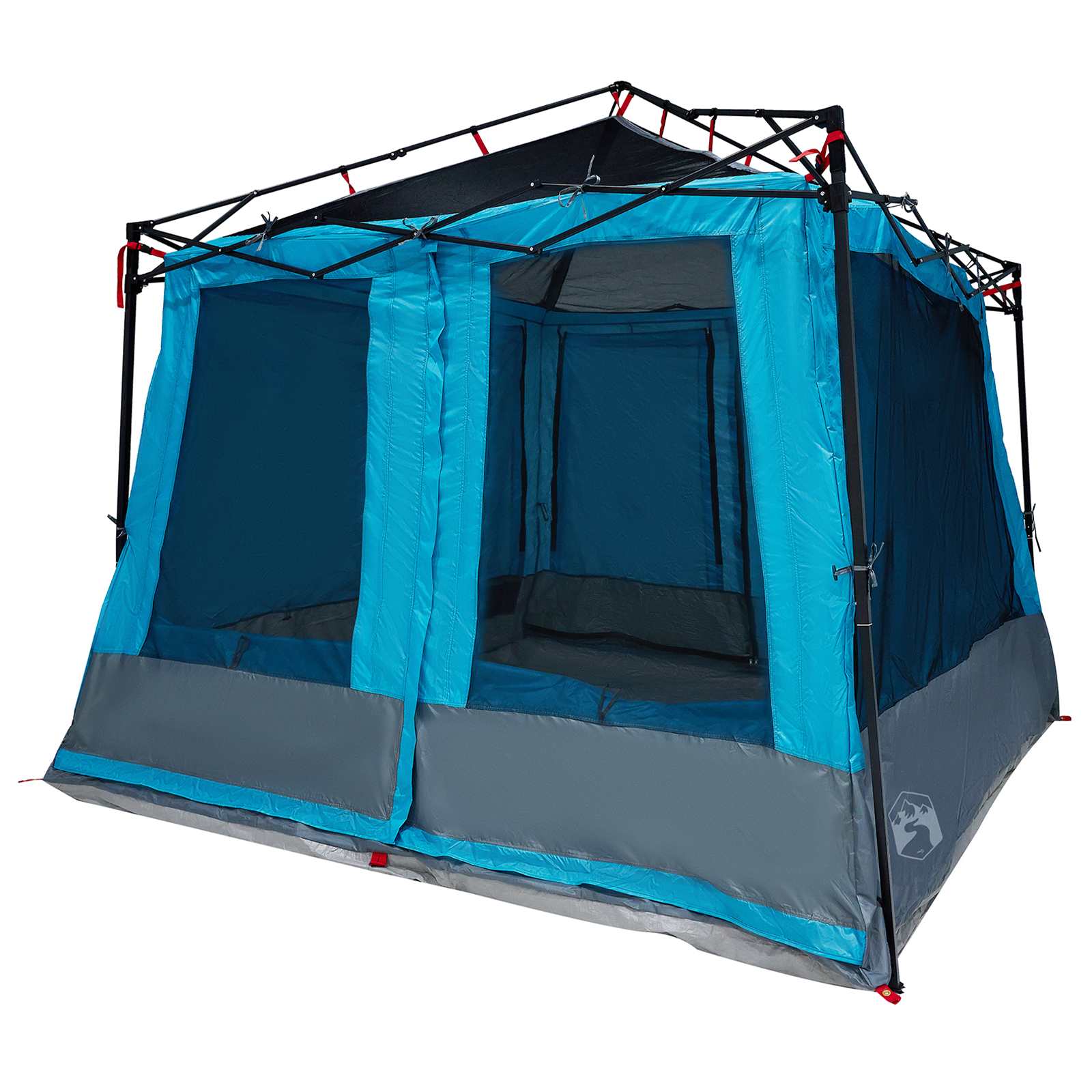 Camping Tent Set 2 st 5-persoons Blauw Taffeta en Stof