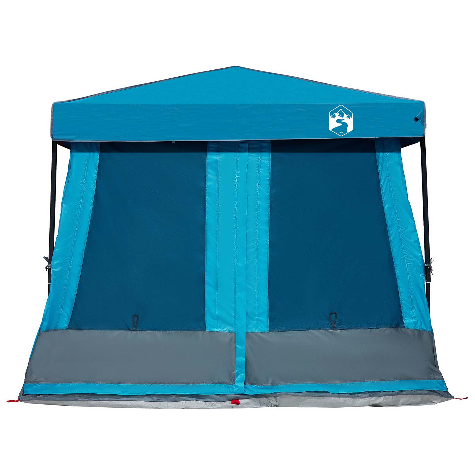 Camping Tent Set 2 st 5-persoons Blauw Taffeta en Stof