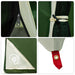 Camping Tent Set 2 st 4-persoons Groen Taffeta en Stof