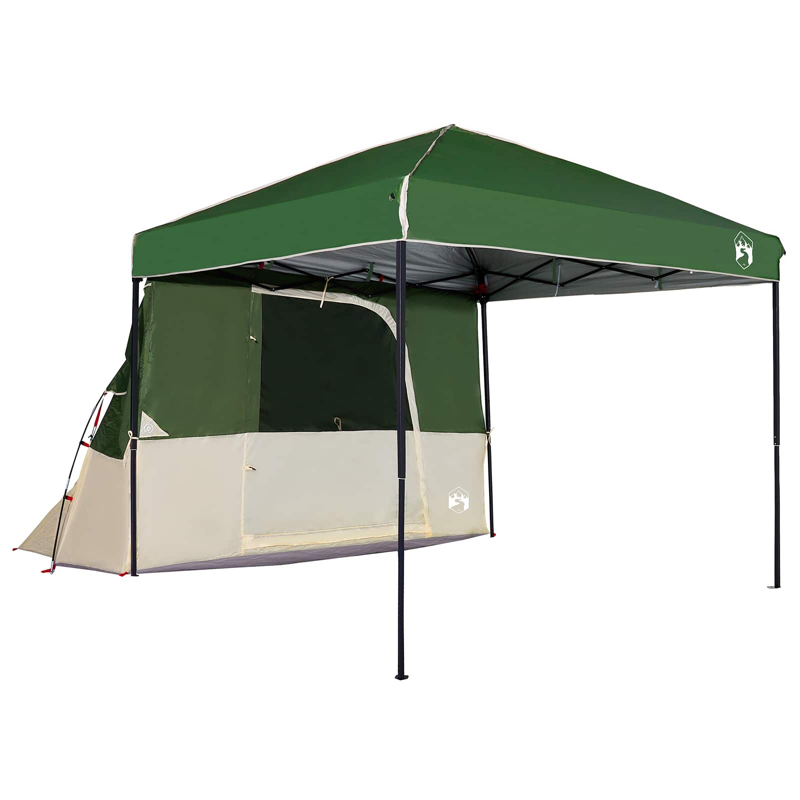 Camping Tent Set 2 st 4-persoons Groen Taffeta en Stof