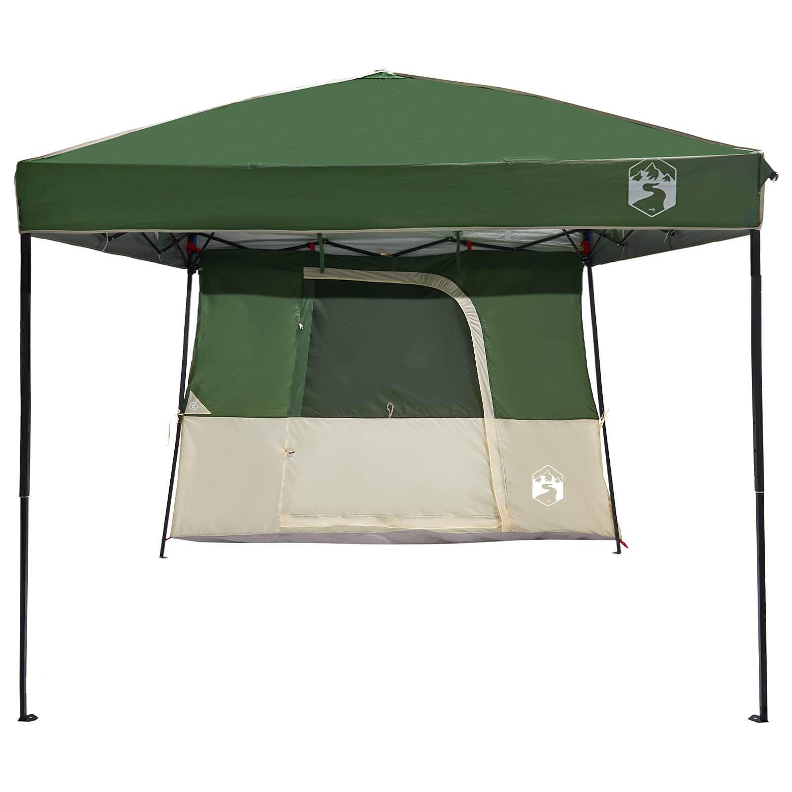 Camping Tent Set 2 st 4-persoons Groen Taffeta en Stof