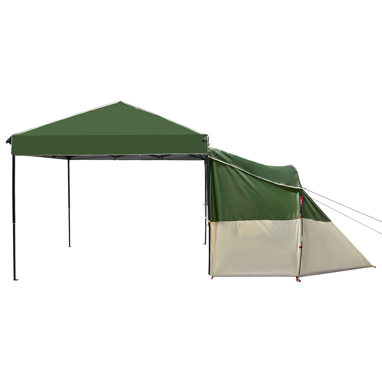 Camping Tent Set 2 st 4-persoons Groen Taffeta en Stof
