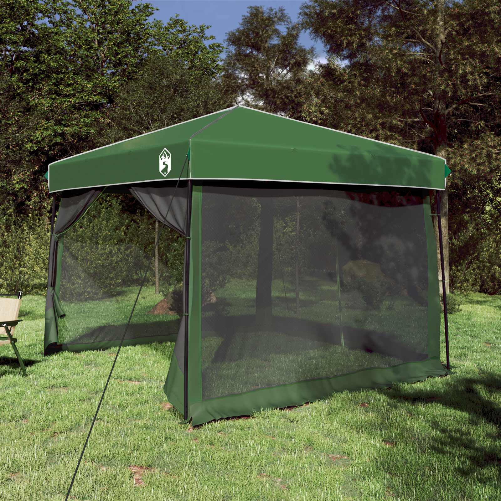 Camping Tent Set 2 st 6-persoons Groen Taffeta en Stof
