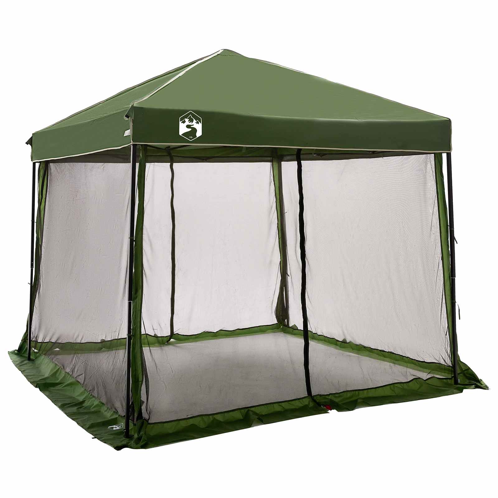 Camping Tent Set 2 st 6-persoons Groen Taffeta en Stof