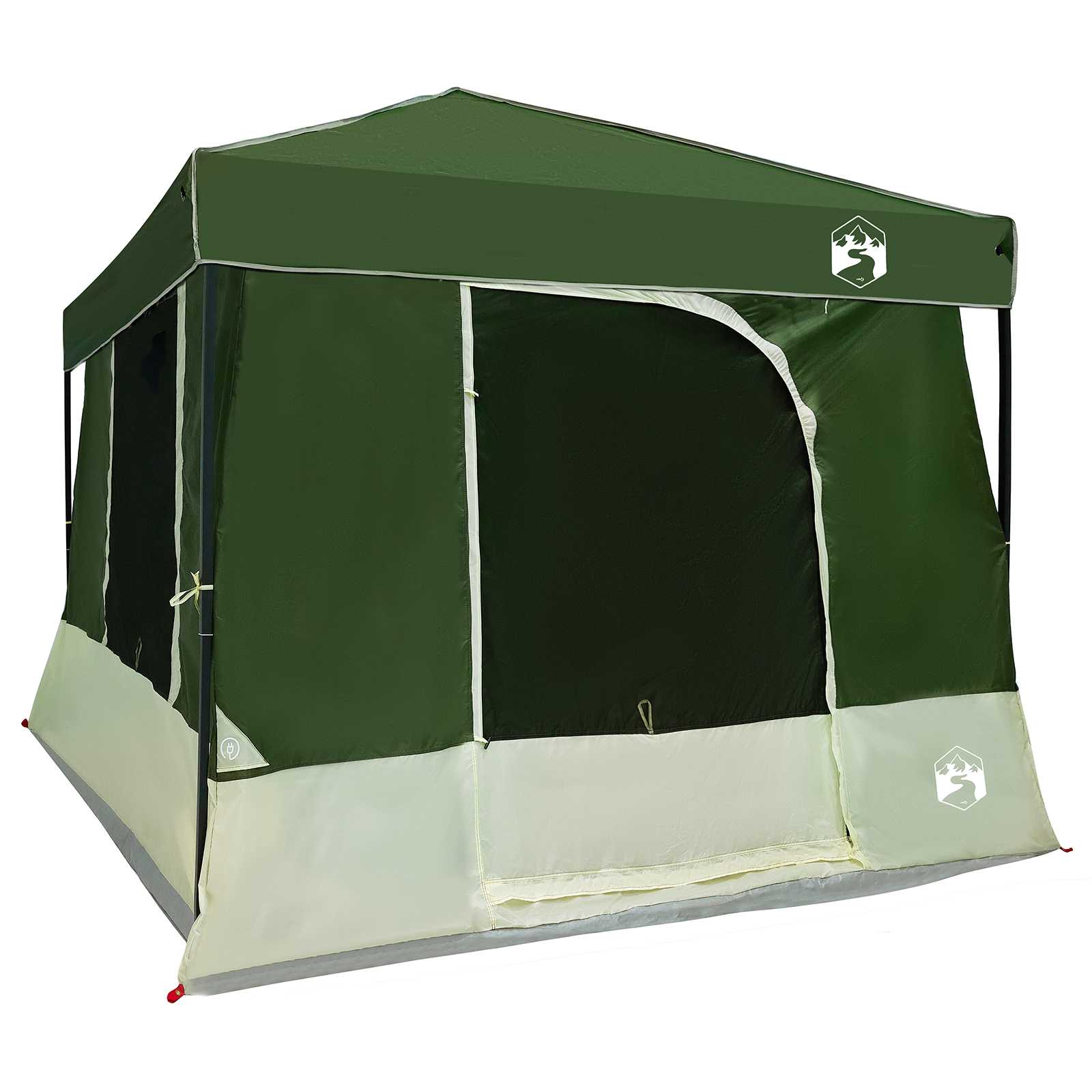 Camping Tent Set 2 st 6-persoons Groen Taffeta en Stof