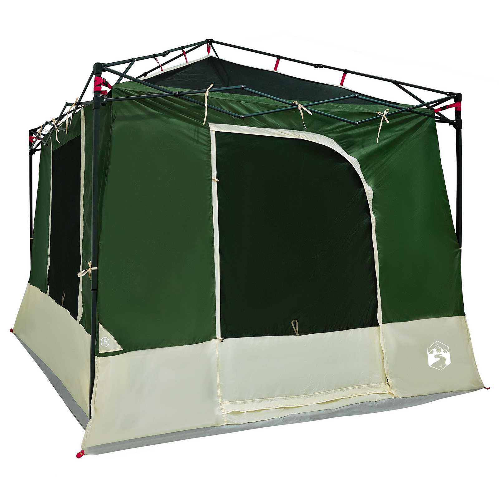 Camping Tent Set 2 st 6-persoons Groen Taffeta en Stof