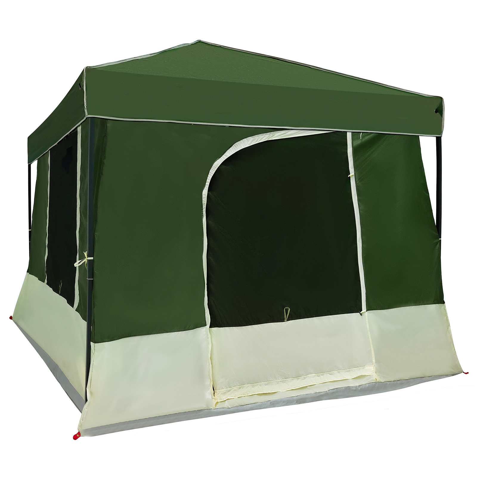 Camping Tent Set 2 st 6-persoons Groen Taffeta en Stof