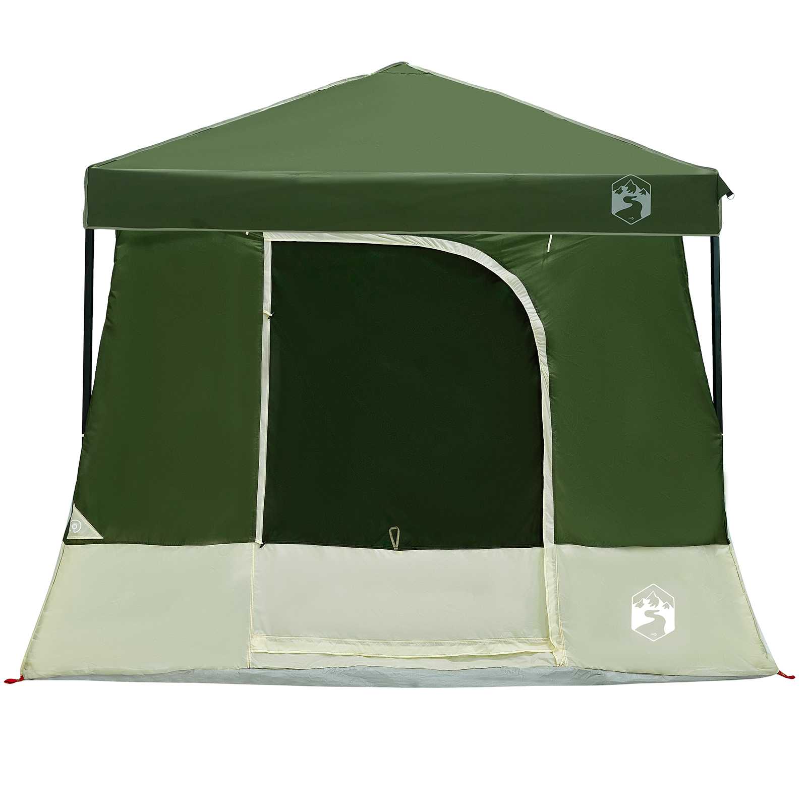Camping Tent Set 2 st 6-persoons Groen Taffeta en Stof