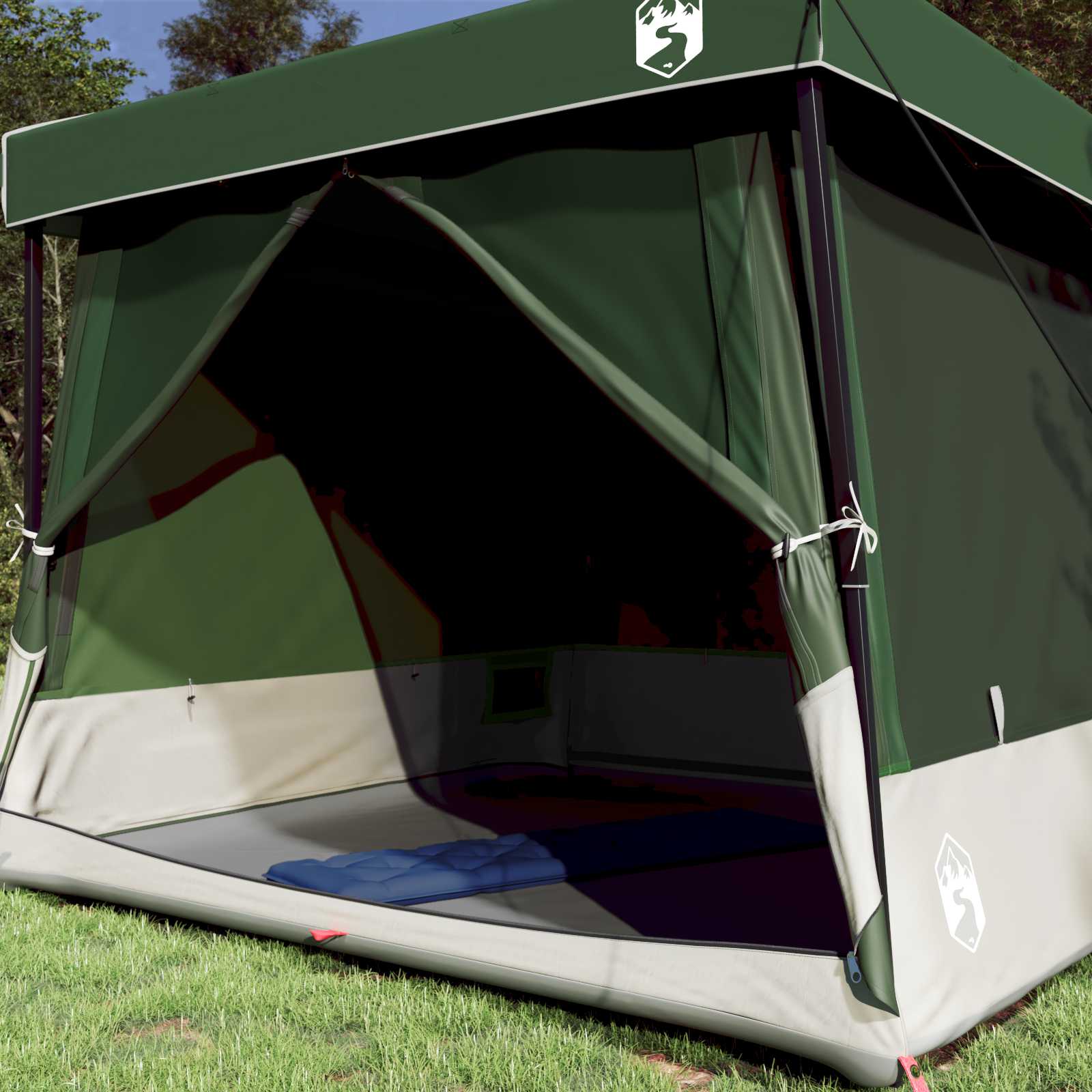 Camping Tent Set 2 st 5-persoons Groen Taffeta en Stof