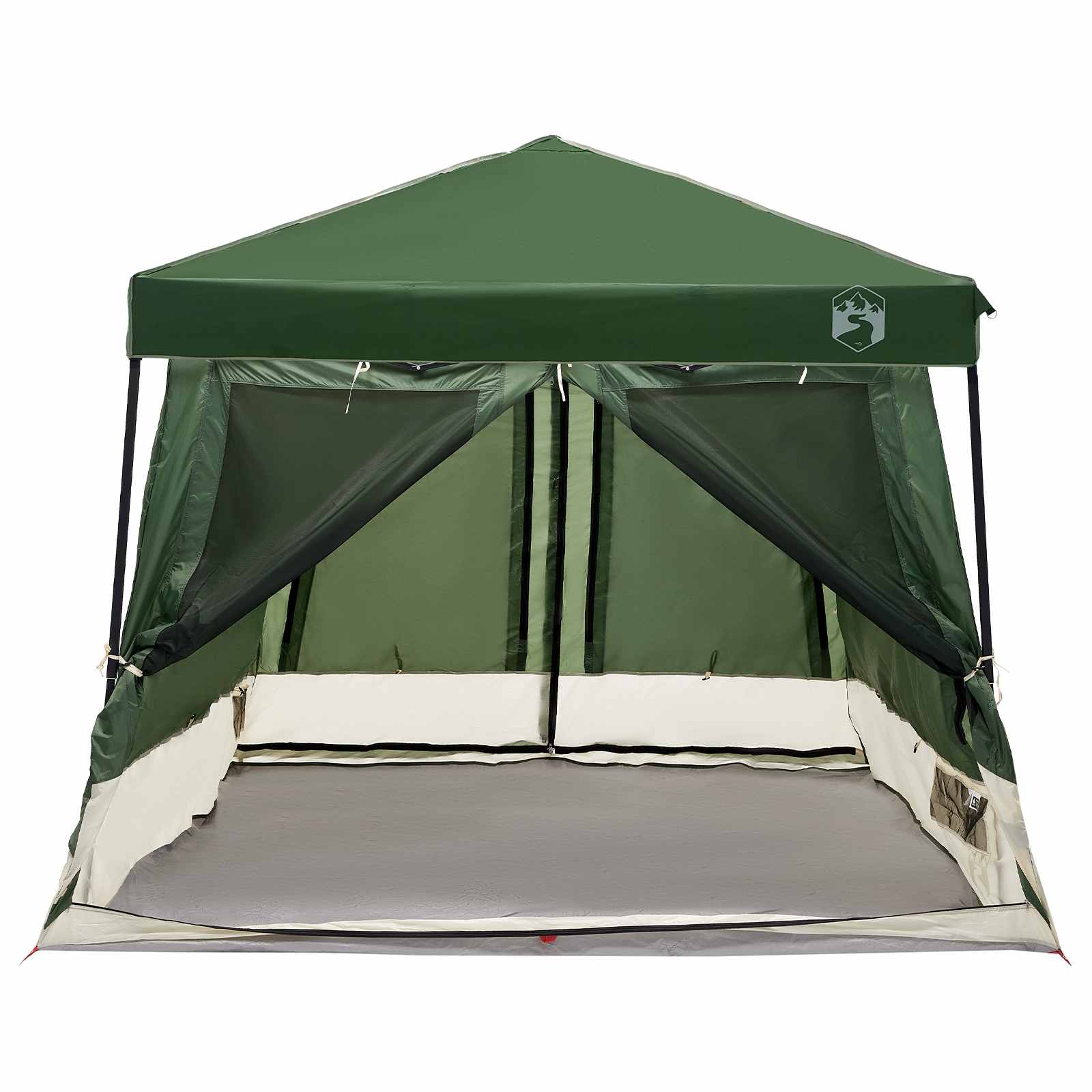 Camping Tent Set 2 st 5-persoons Groen Taffeta en Stof