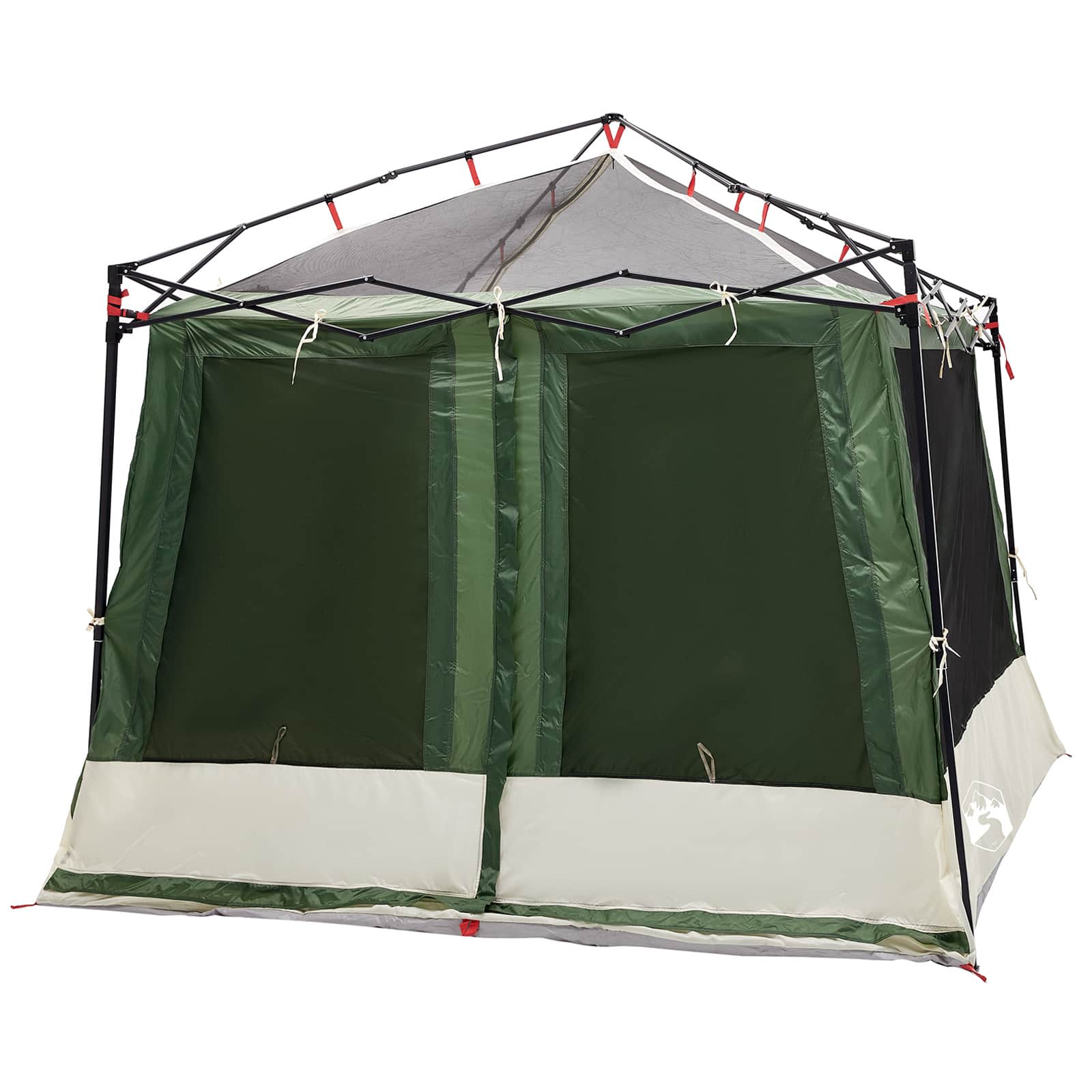 Camping Tent Set 2 st 5-persoons Groen Taffeta en Stof