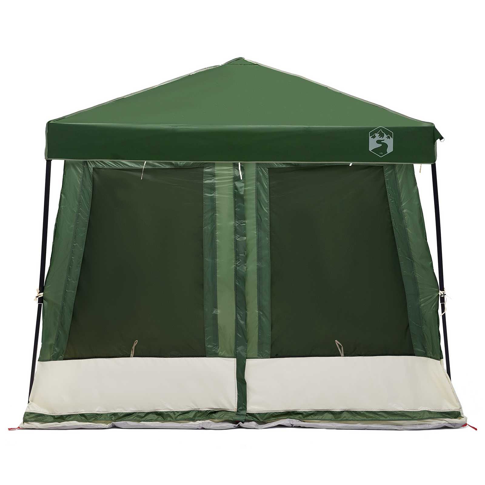 Camping Tent Set 2 st 5-persoons Groen Taffeta en Stof