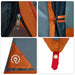 Camping Tent Set 2 st 6-persoons Grijs en Oranje