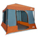 Camping Tent Set 2 st 6-persoons Grijs en Oranje