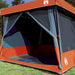 Camping Tent Set 2 st 5-persoons Grijs en Oranje