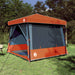 Camping Tent Set 2 st 5-persoons Grijs en Oranje