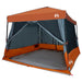Camping Tent Set 2 st 5-persoons Grijs en Oranje