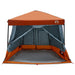 Camping Tent Set 2 st 5-persoons Grijs en Oranje