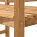 Bank Bruin 120 x 53,5 x 85 cm Massief teakhout
