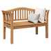 Bank Bruin 120 x 53,5 x 85 cm Massief teakhout
