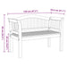 Bank Bruin 120 x 53,5 x 85 cm Massief teakhout