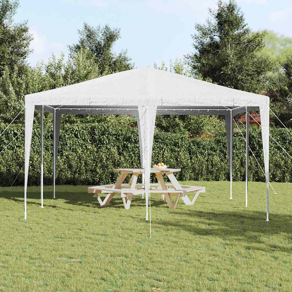 Partytent Wit 400 x 400 x 266 cm Polyethyleen en Staal
