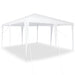 Partytent Wit 400 x 400 x 266 cm Polyethyleen en Staal